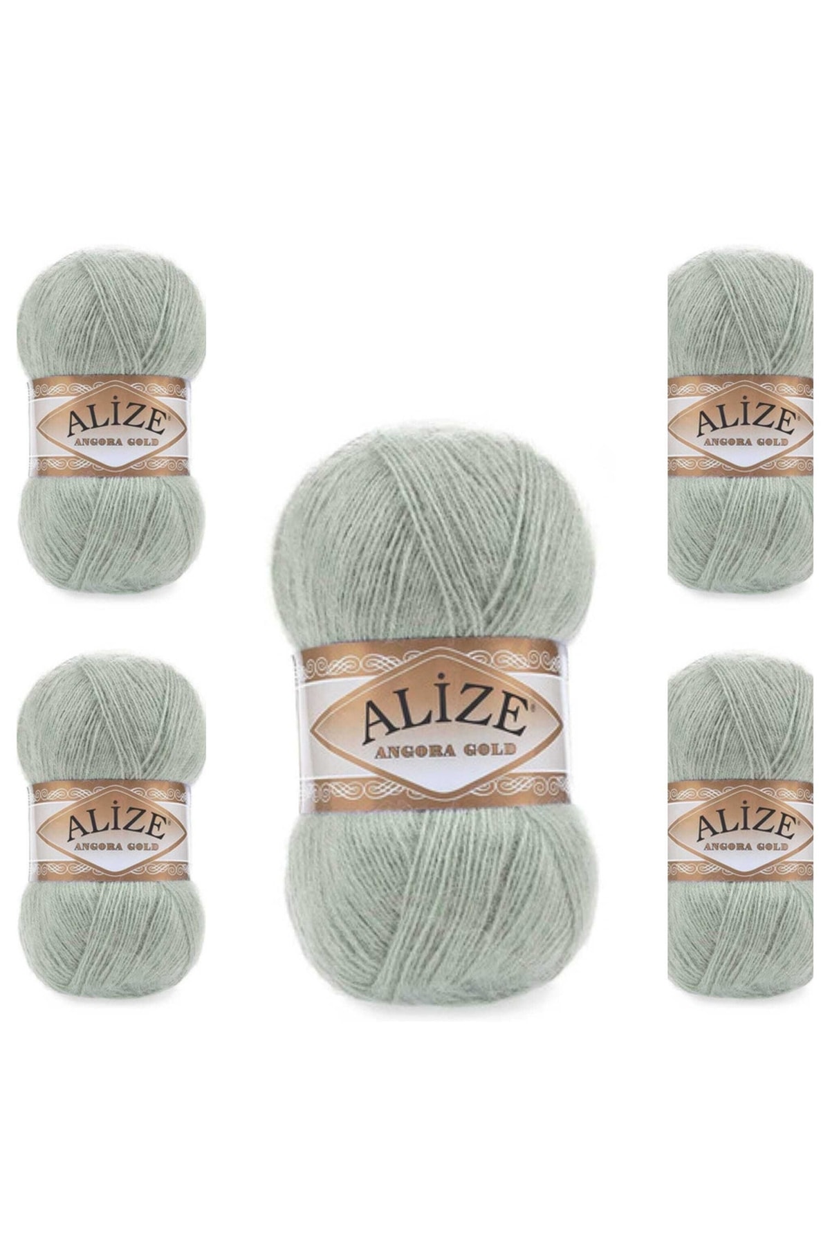 Ayzen Home Angora Gold Hand Knitting Lanyard 5 Pieces Package Color No : 515
