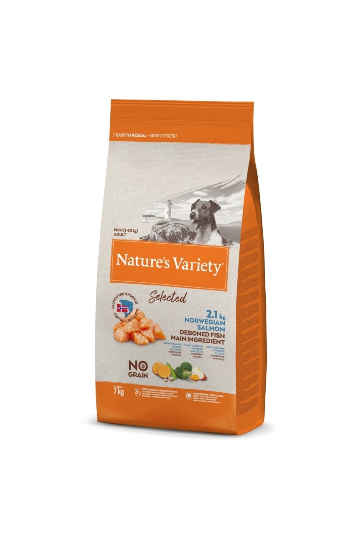 NATURES VARİETY N.v. Dog No Selected Mını Adult Norw. Salmon 7kg