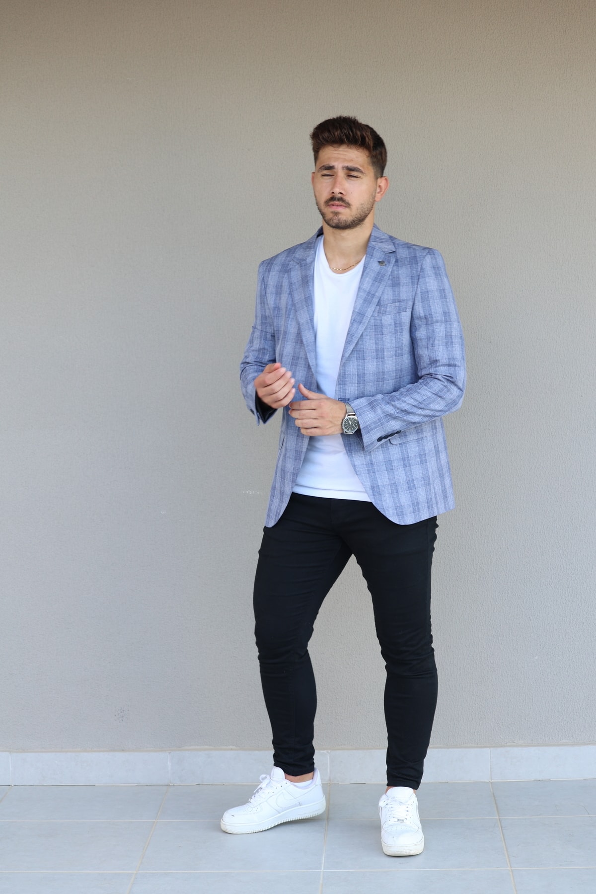 ژاکت مردانه آبی Luisero | 1233 اورجینال - تصویر 6