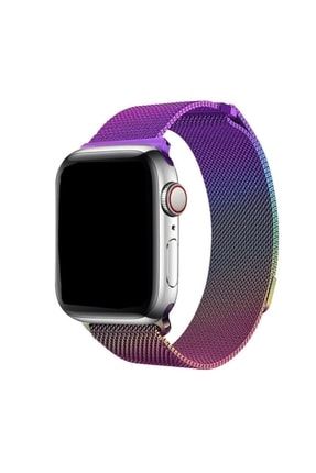 Apple Watch 2 3 4 5 42 Mm 44 Mm Uyumlu Hasır Metal Milano Kordon Kayış CT-KRD-322