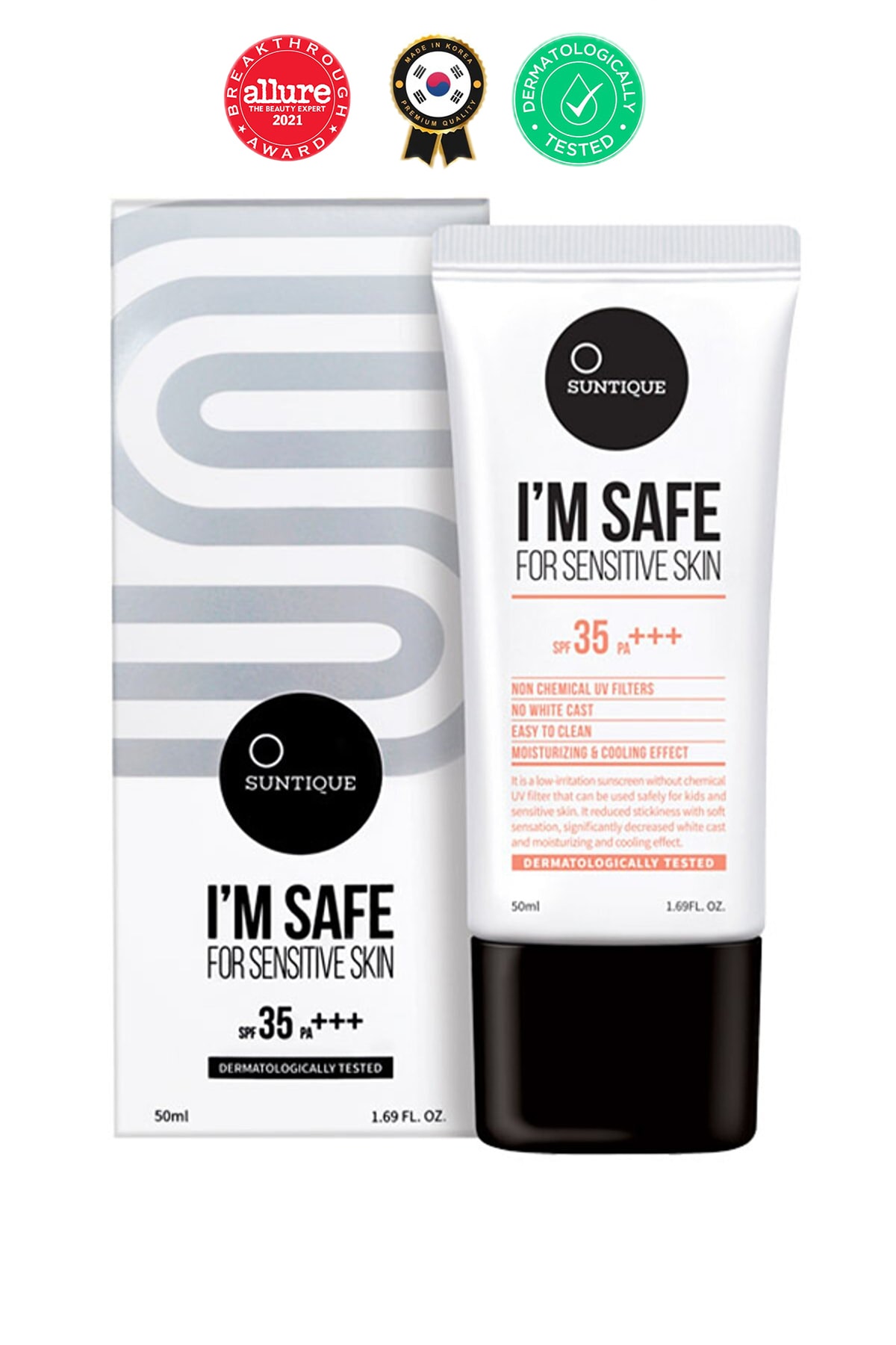Suntique I’m Safe For Sensitive Skin Spf35 Pa+++ Nemlendirici Ve Koruyucu Güneş Kremi 50ml