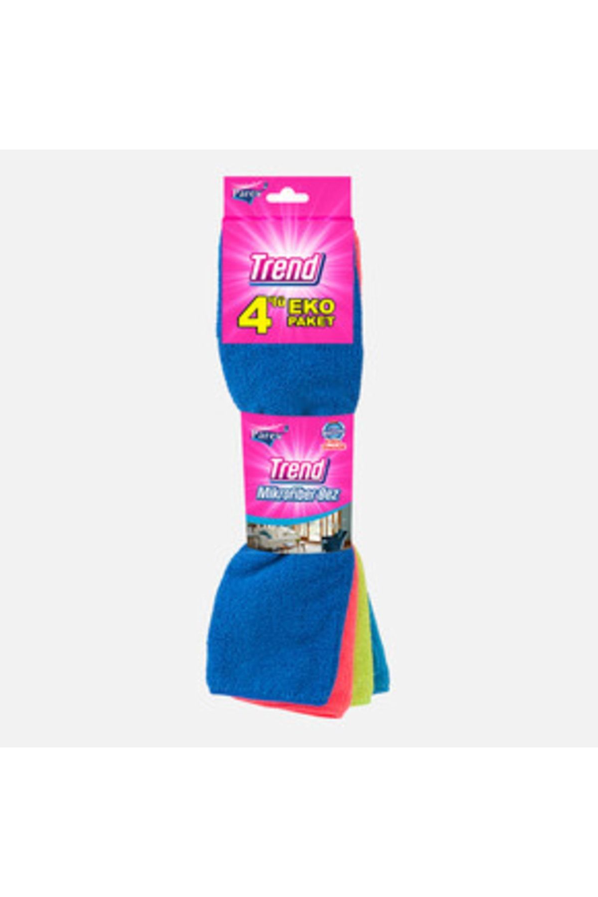 Trend 4'lü Mikrofiber Temizlik Bezi