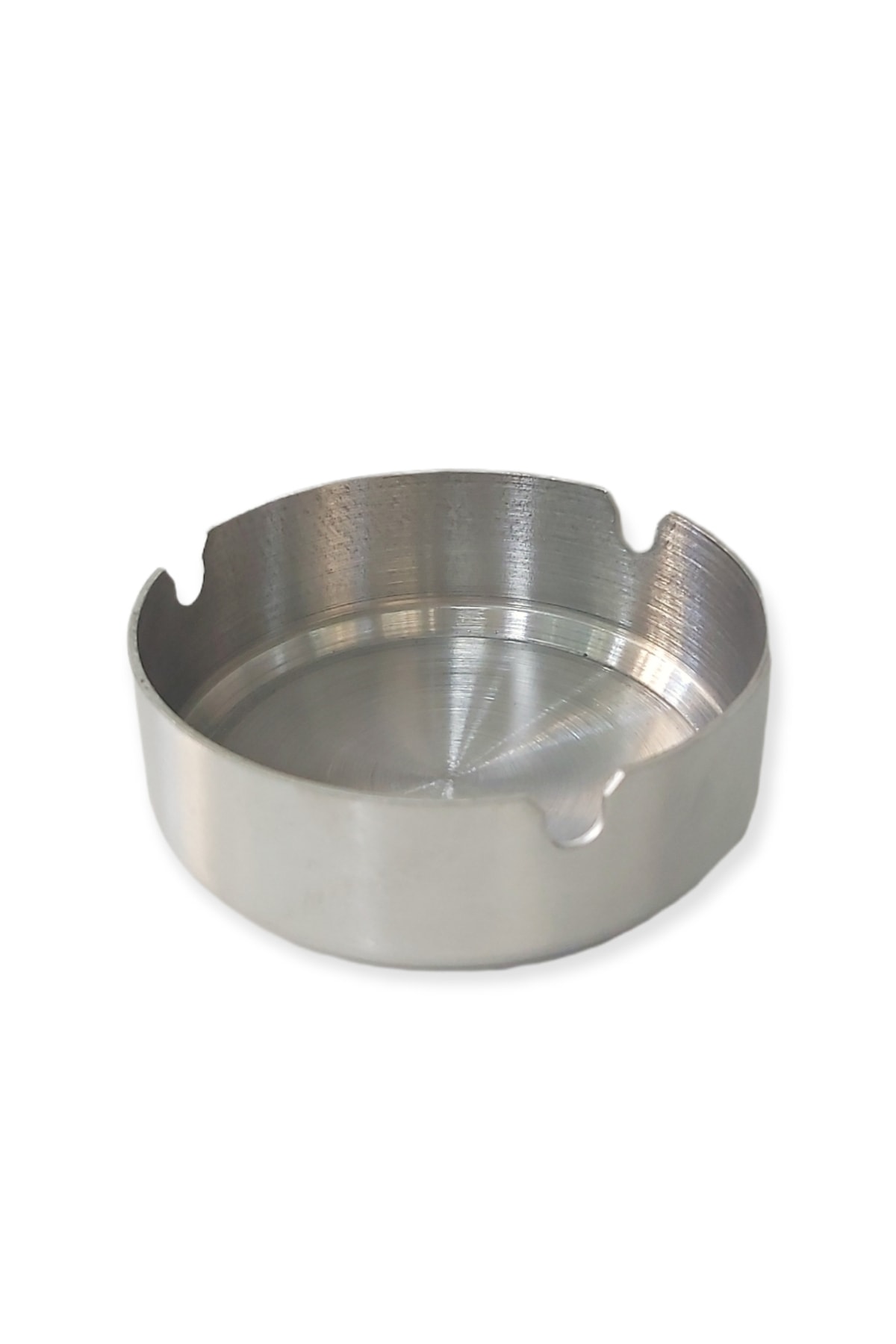 Genel Markalar 1 Adet Paslanmaz Çelik Küllük 8cm Metalik Yuvarlak