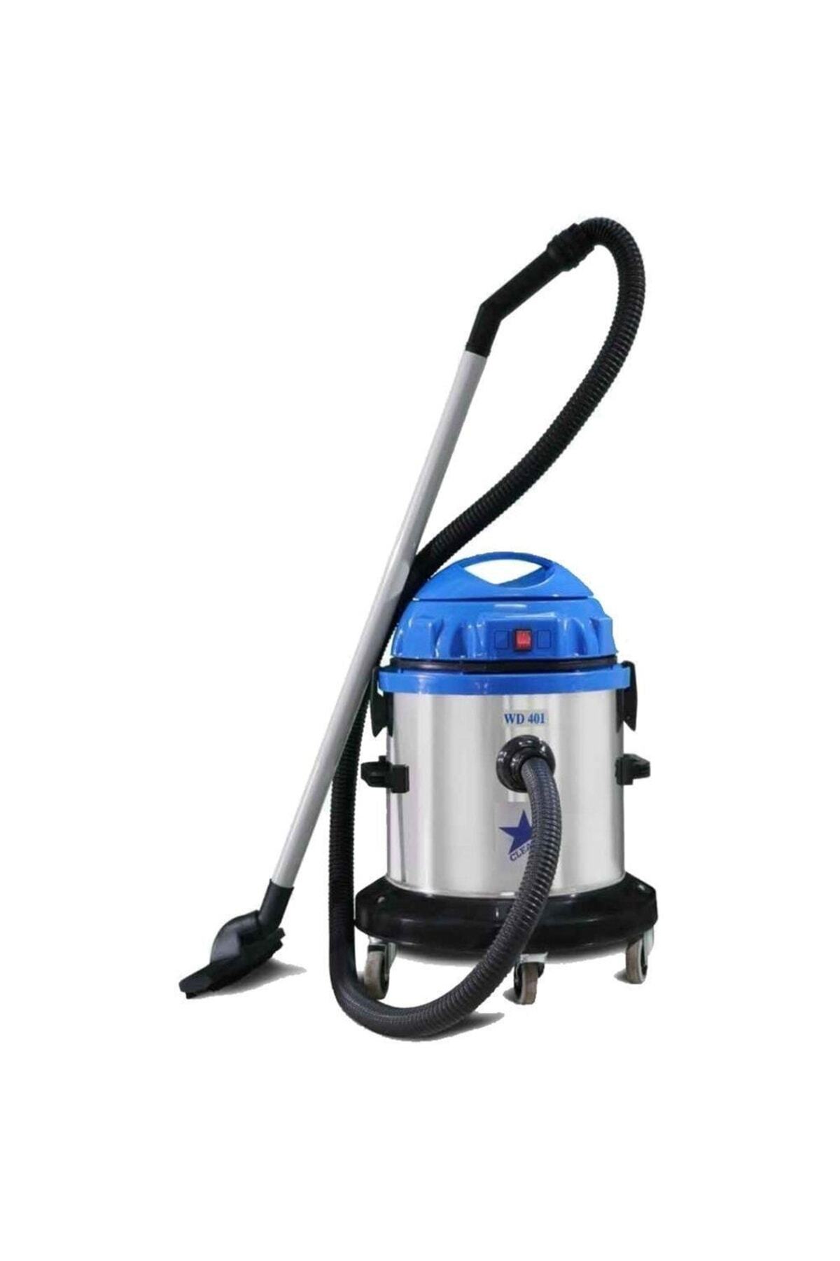 CLEANVAC WD401 SANAYİ TİP ISLAK KURU SÜPÜRGE TEK MOTORLU 40 LT