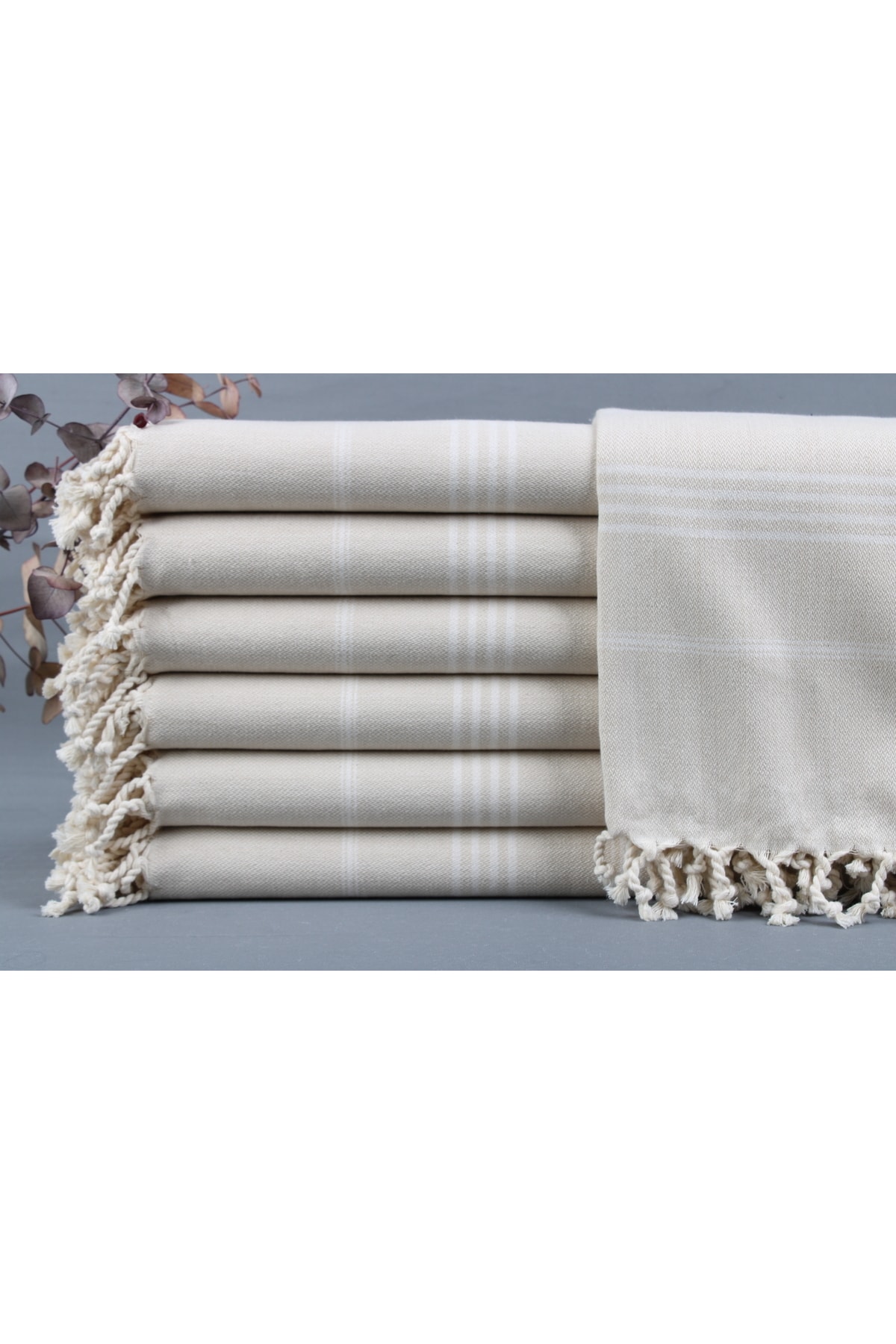 Peshtemal Beige Beach Peshtemal Organic Cotton Peshtemal 100x170 Cm Cotton Peshtemal Gift