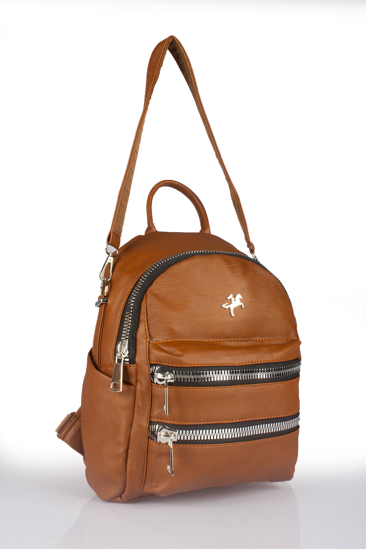 کوله‌پشتی قهوه ای ترک کالکشن byhakan Nas Bag-1051 اورجینال - تصویر 4