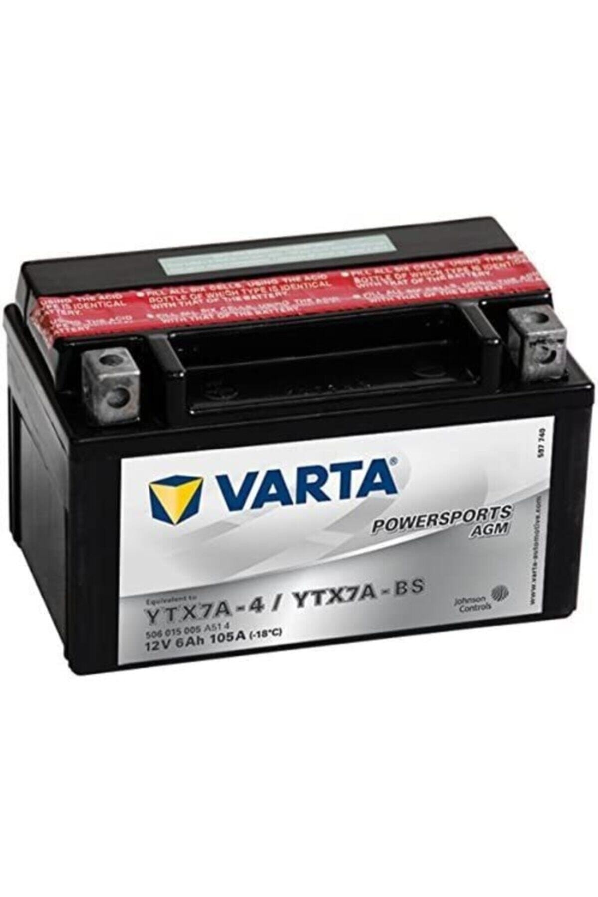 Varta Powersports Agm Ytx7a-bs 12v6ah 105a Motosiklet Akü
