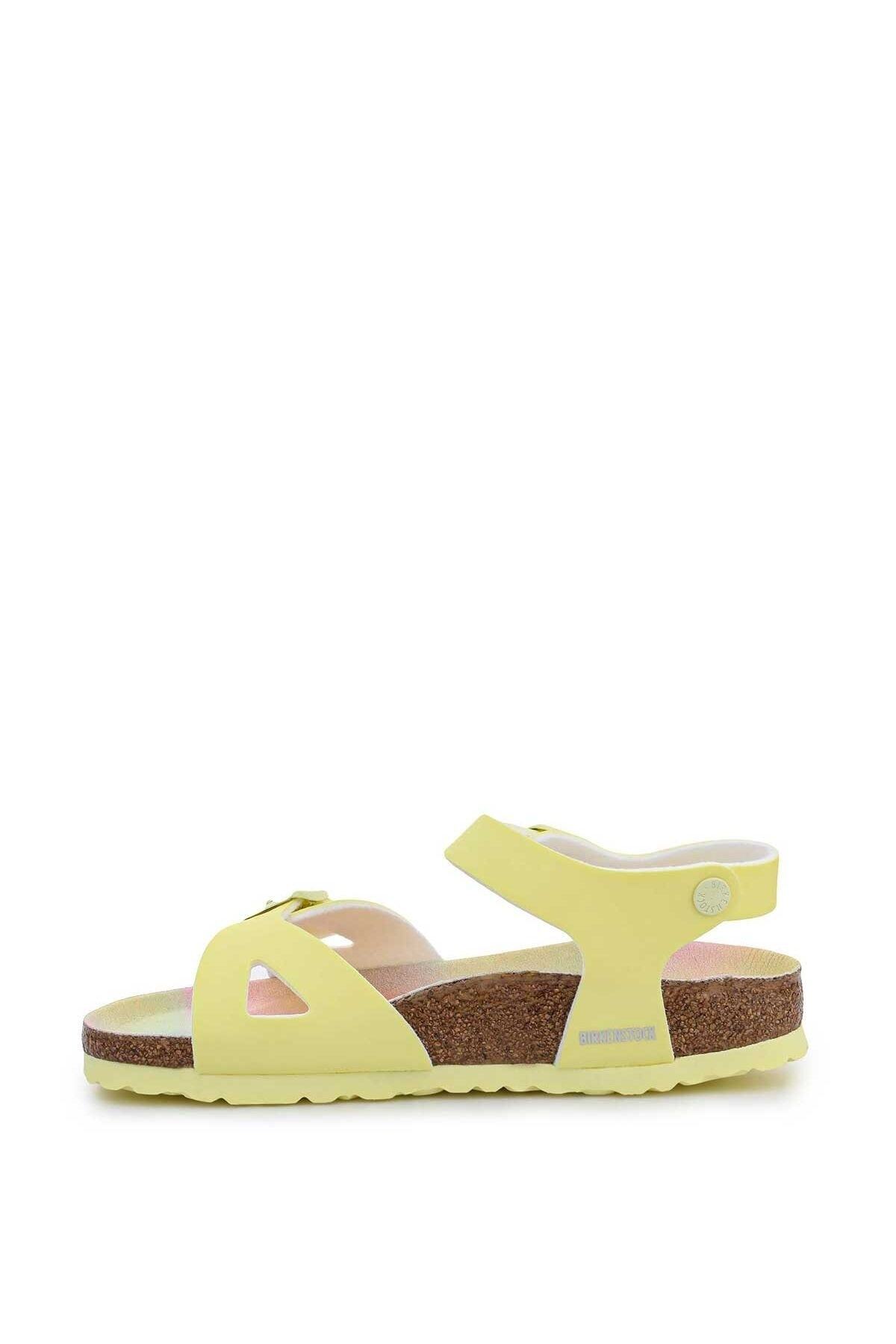 دمپایی بیرکن استاک پسرانه چرم اصل زرد مردانه زنانه راسته      کژوال/روزمره | Birkenstock 22S.AYK.TLK.FRM.0052 DE - تصویر 3