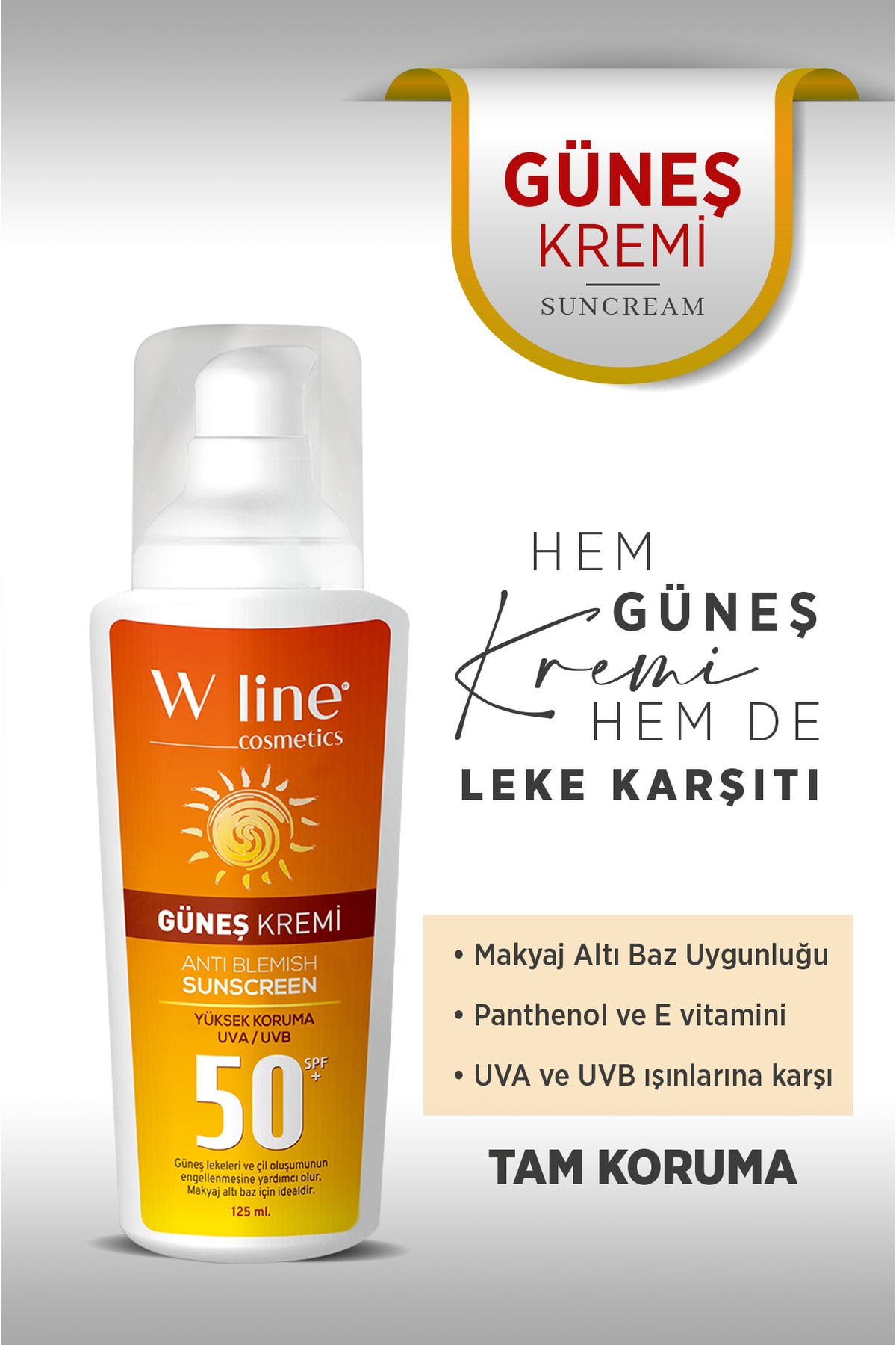 Yüksek Korumalı Spf 50+ Yüz Ve Vücut Güneş Kremi 125ml+125ml 4 Mevsim Güneş Kremi — güneş kremi — تصویر 4 از 4