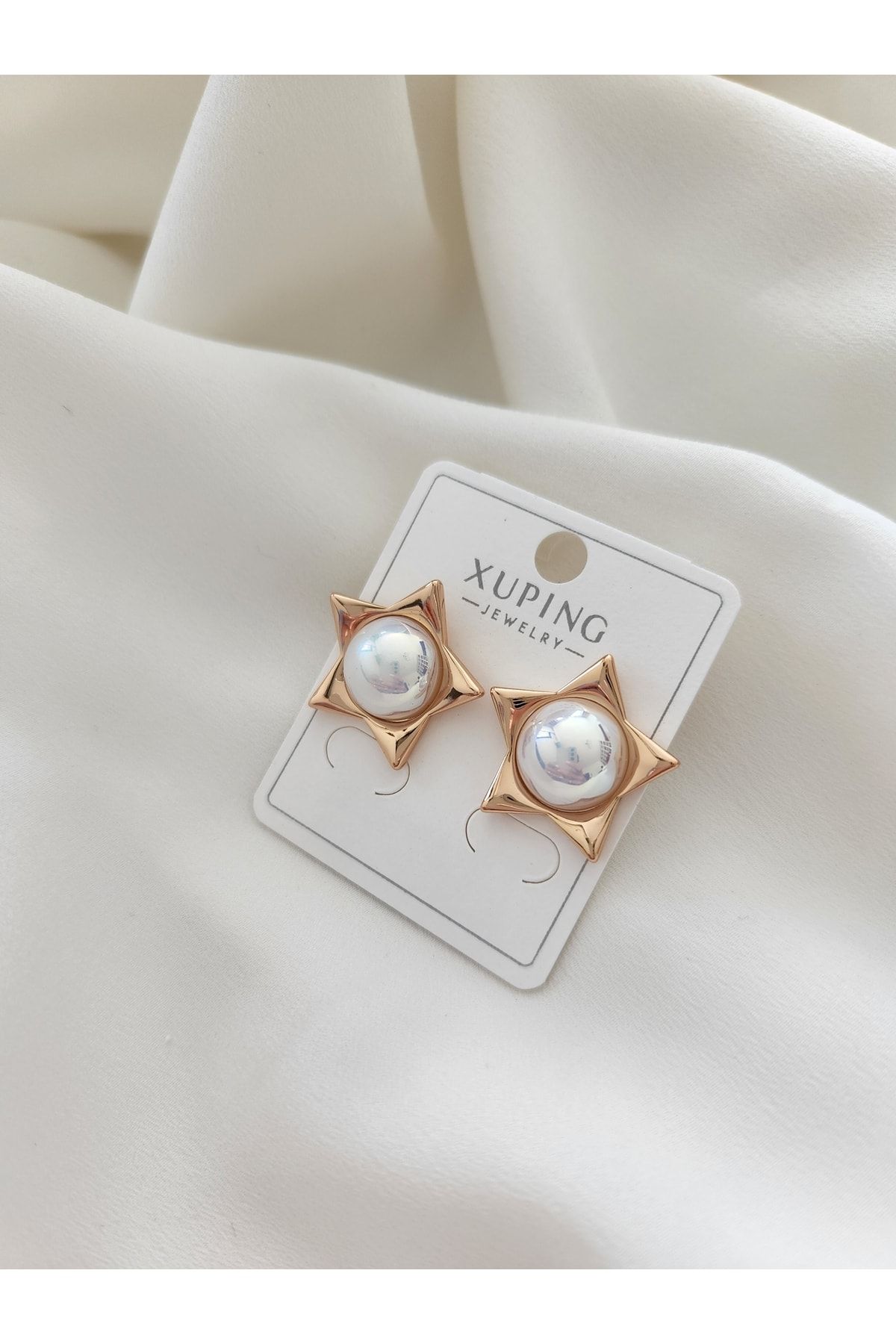 HERCY Xuping Model Rose gold Plated Earrings Trendyol