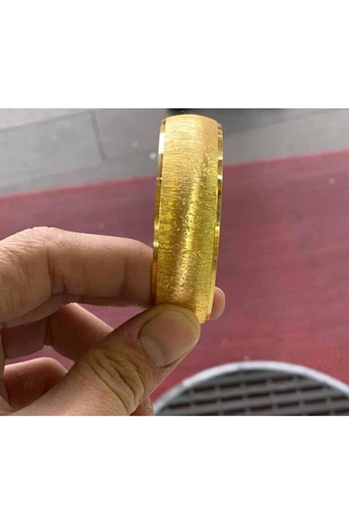 barisiva gold 22 Ayar Altın Kaplama Kadın 2 cm Eninde Bilezik