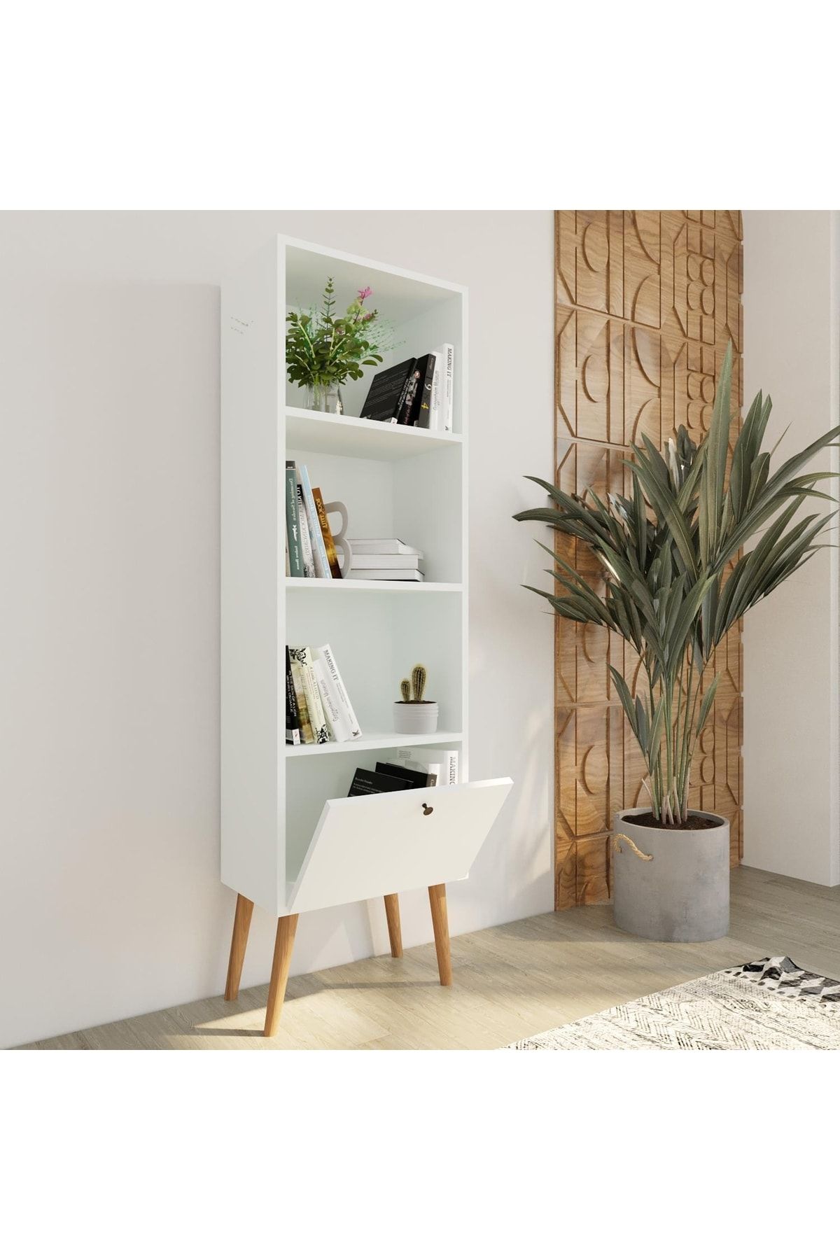 Bimossa W5010 Janus Kitaplık Beyaz AN6142