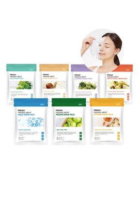 Nemlendirici Antiaging Besleyici Arındırıcı Vitamin Aha-bha-pha Içerikli Mix Yüz Maske Seti 889952521717