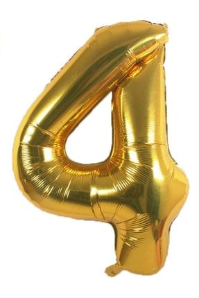 100 Cm Gold Altın Sarısı Dore Büyük Folyo 4 Rakam Balon 40inc PS12348996PD