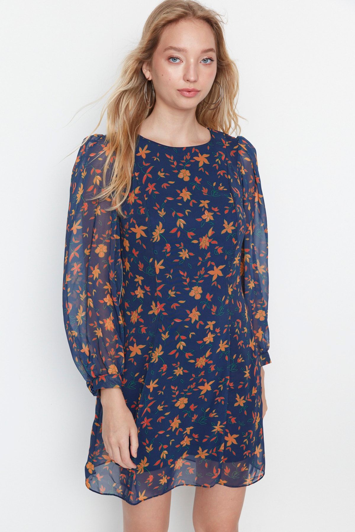 Trendyol Collection Kleid Dunkelblau Shift