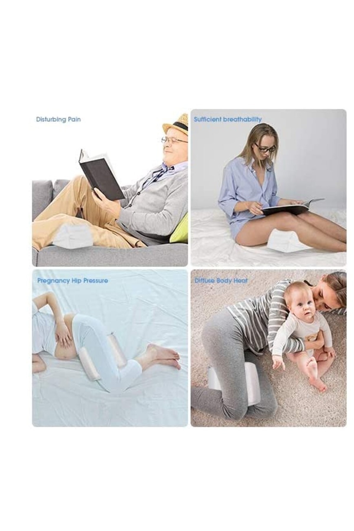 MVC Concept Visco Bacak Arası Yastık Ortopedik Bacak Arası Minder Hamileler Için Visko Pozisyon Yastığı fotoğrafı 6 (önizleme)