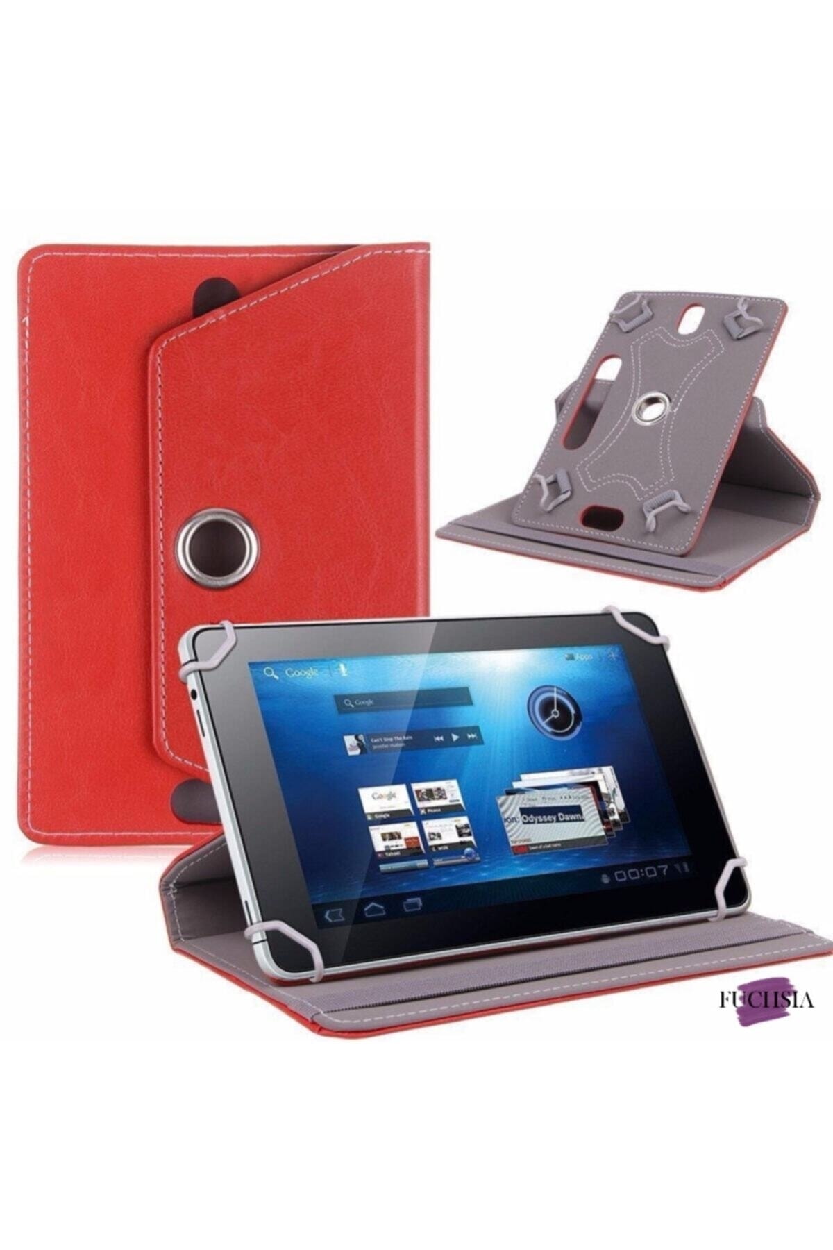 casper via s30 10.1 inç uyumlu 360° dönebilen standlı kapaklı universal tablet kılıfı