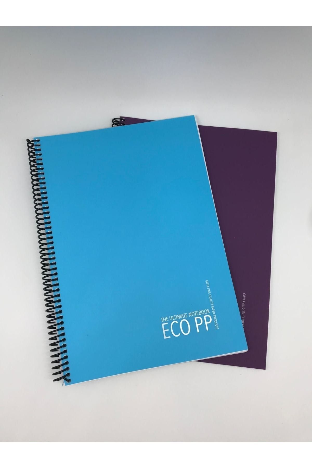 Gıpta Eco Pp Spiral Pp Cover Notebook A4 80 Coli Pătrat Pachet 2 - One Size
