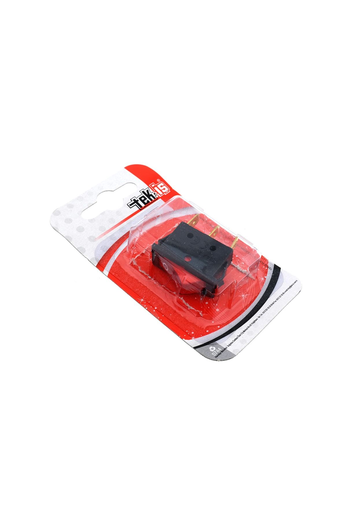 Tek-İş-Lightless Single Switch Narrow On Off Device Switch 5