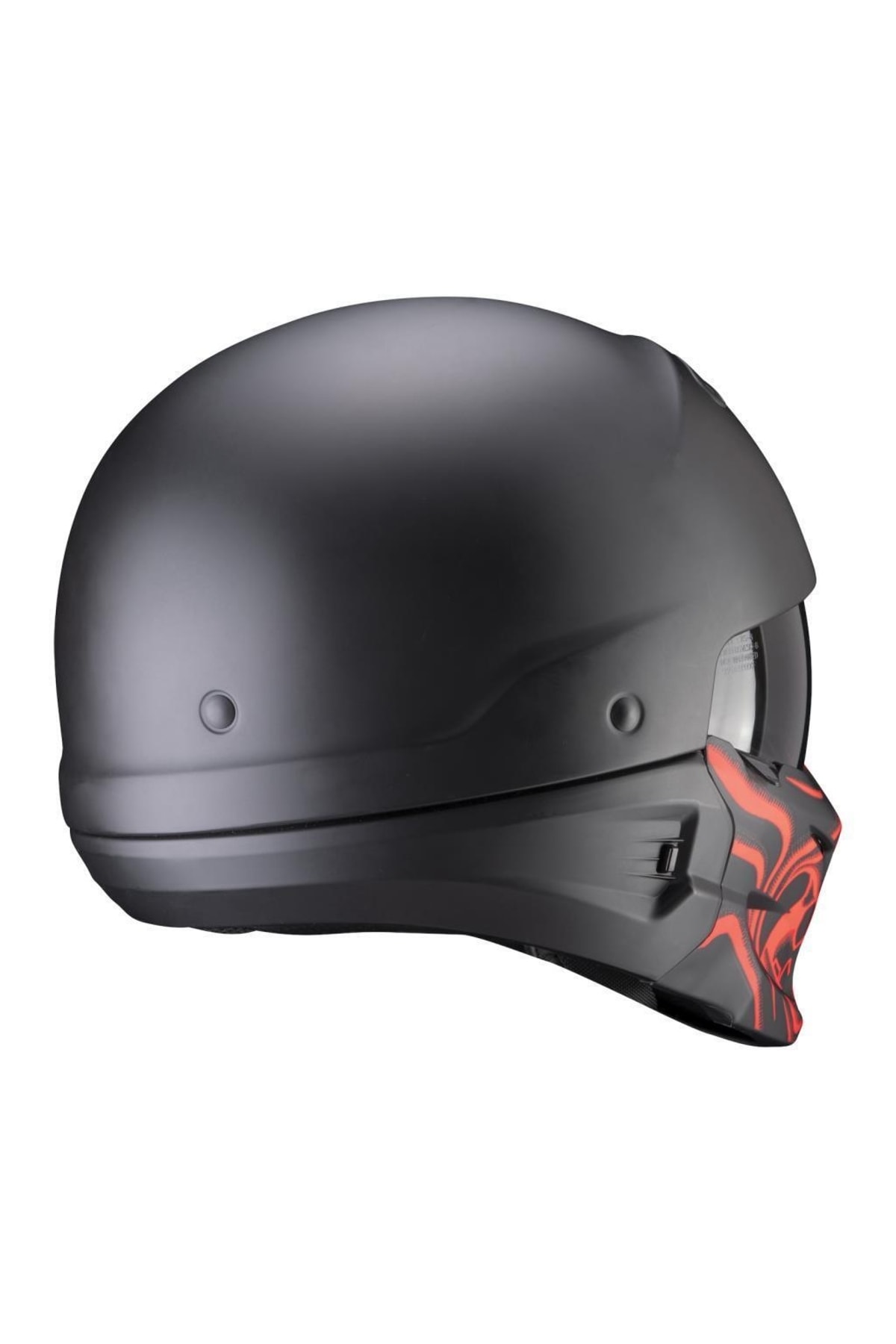 Scorpion Exo Combat Evo Samurai Moduler Motosiklet Kaskı (mat Siyah Kırmızı) NY10056