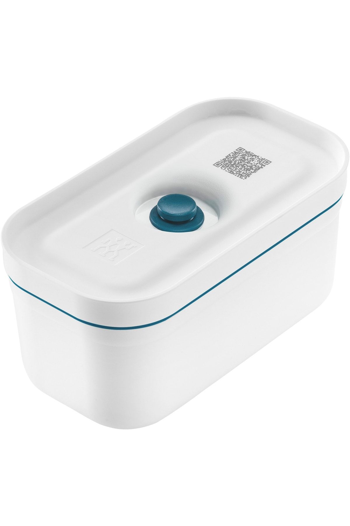 ZWILLING-Fresh & Save Vacuum Food Carrying Container, S, Plastic, White-Mediterranean Blue 1