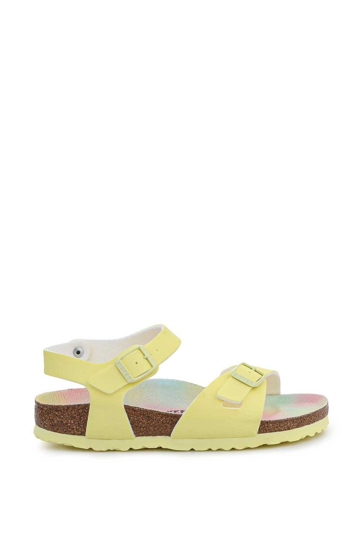 دمپایی بیرکن استاک پسرانه چرم اصل زرد مردانه زنانه راسته      کژوال/روزمره | Birkenstock 22S.AYK.TLK.FRM.0052 DE - تصویر 4