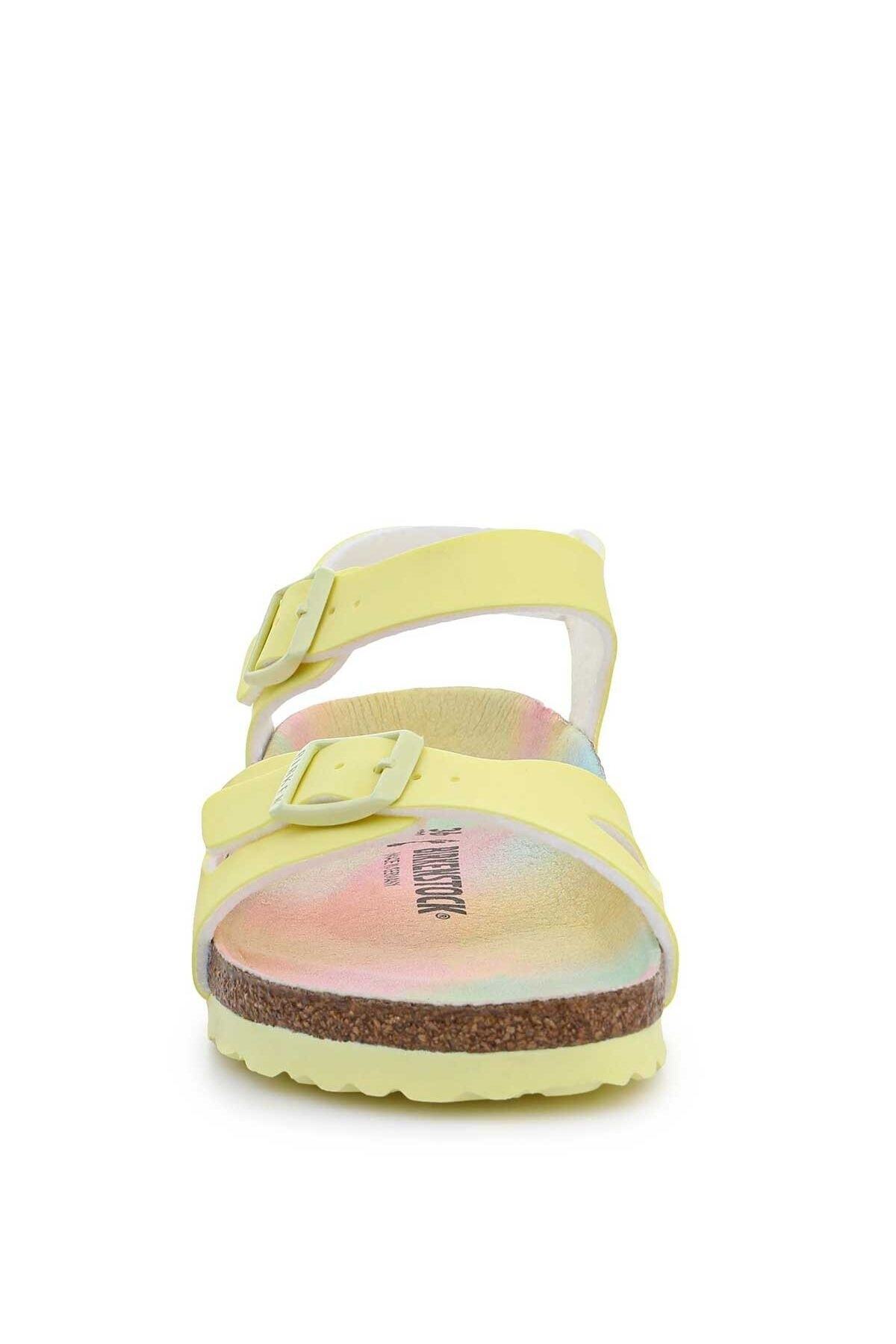 دمپایی بیرکن استاک پسرانه چرم اصل زرد مردانه زنانه راسته      کژوال/روزمره | Birkenstock 22S.AYK.TLK.FRM.0052 DE - تصویر 5