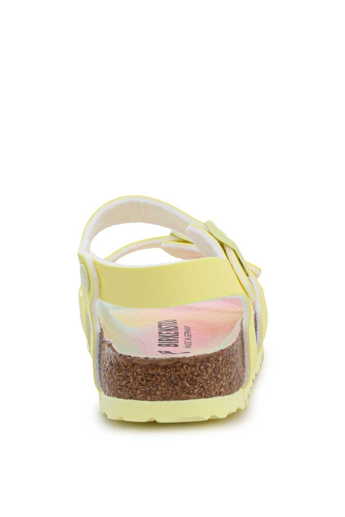 دمپایی بیرکن استاک پسرانه چرم اصل زرد مردانه زنانه راسته      کژوال/روزمره | Birkenstock 22S.AYK.TLK.FRM.0052 DE - تصویر 6