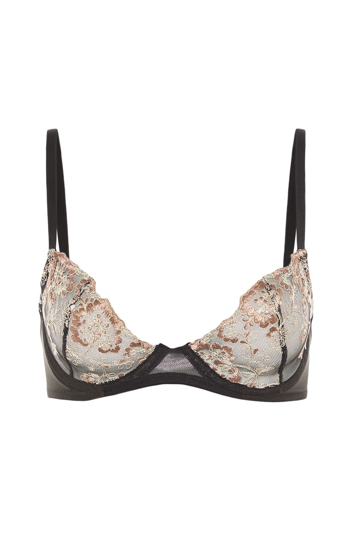 Trendyol Collection-Schwarzer Spitzen-Strick-BH ohne Bügel THMAW22SU0070 7