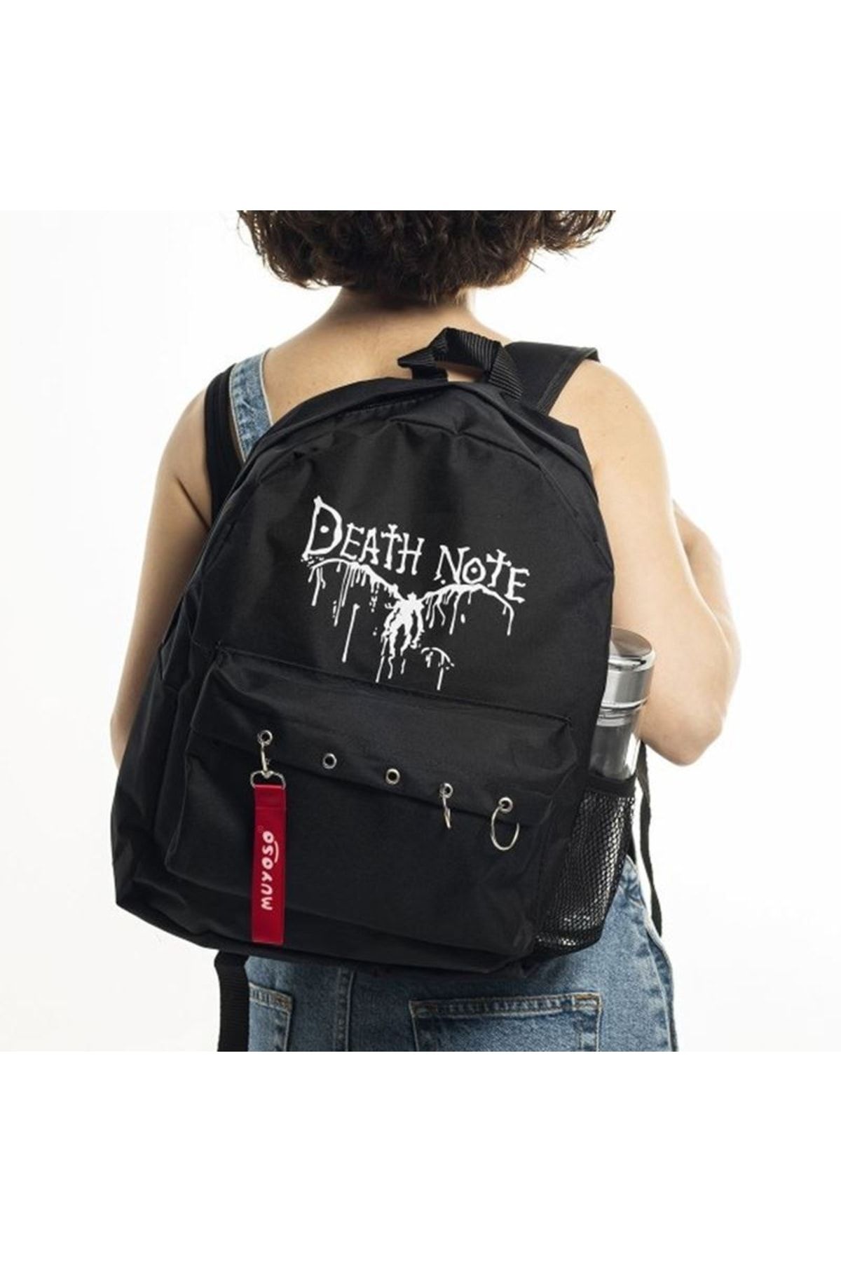 Trendimsin Death Note Printed Laptop Backpack with Piercings