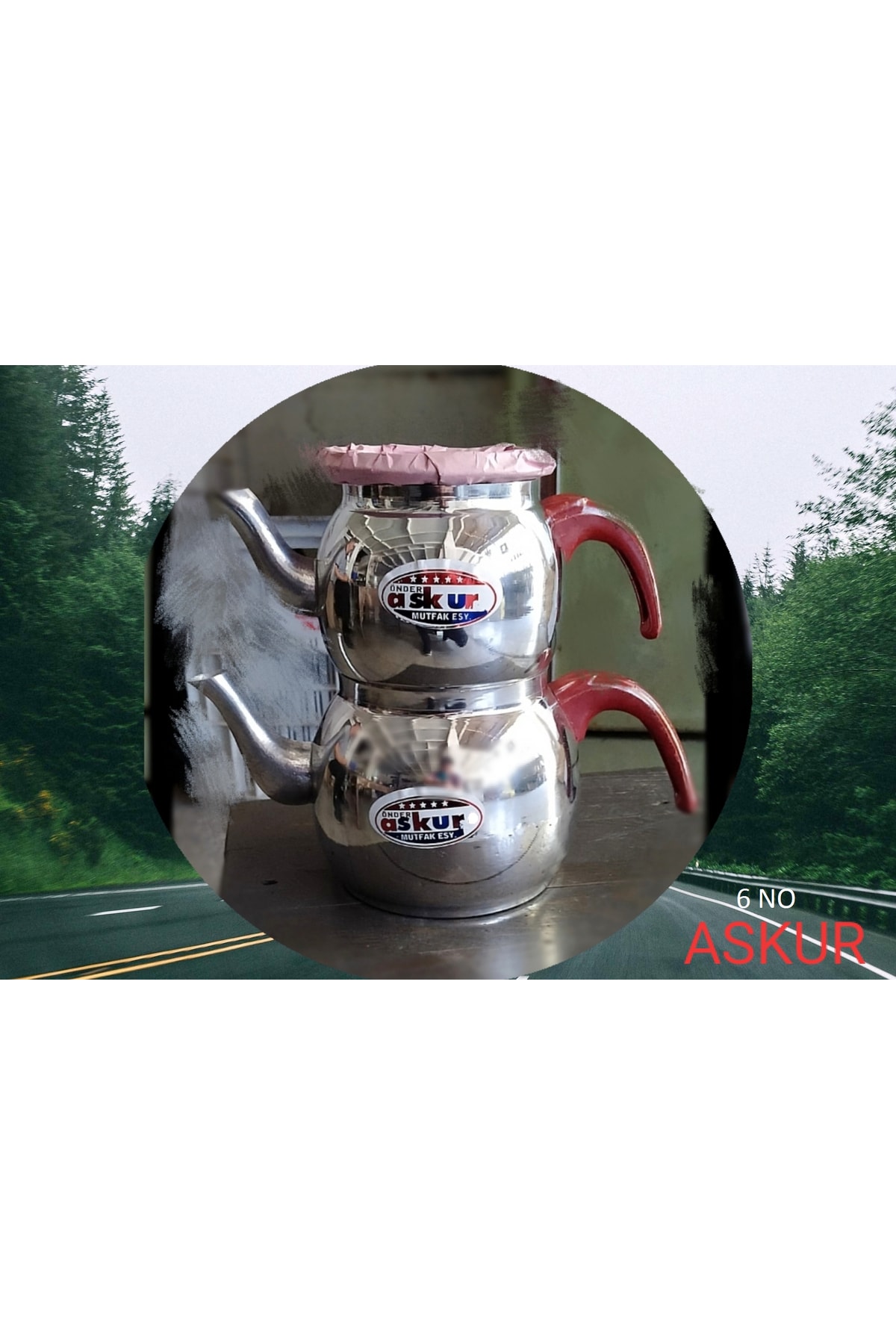 ASKUR Aluminyum Küre Çaydanlık No 6