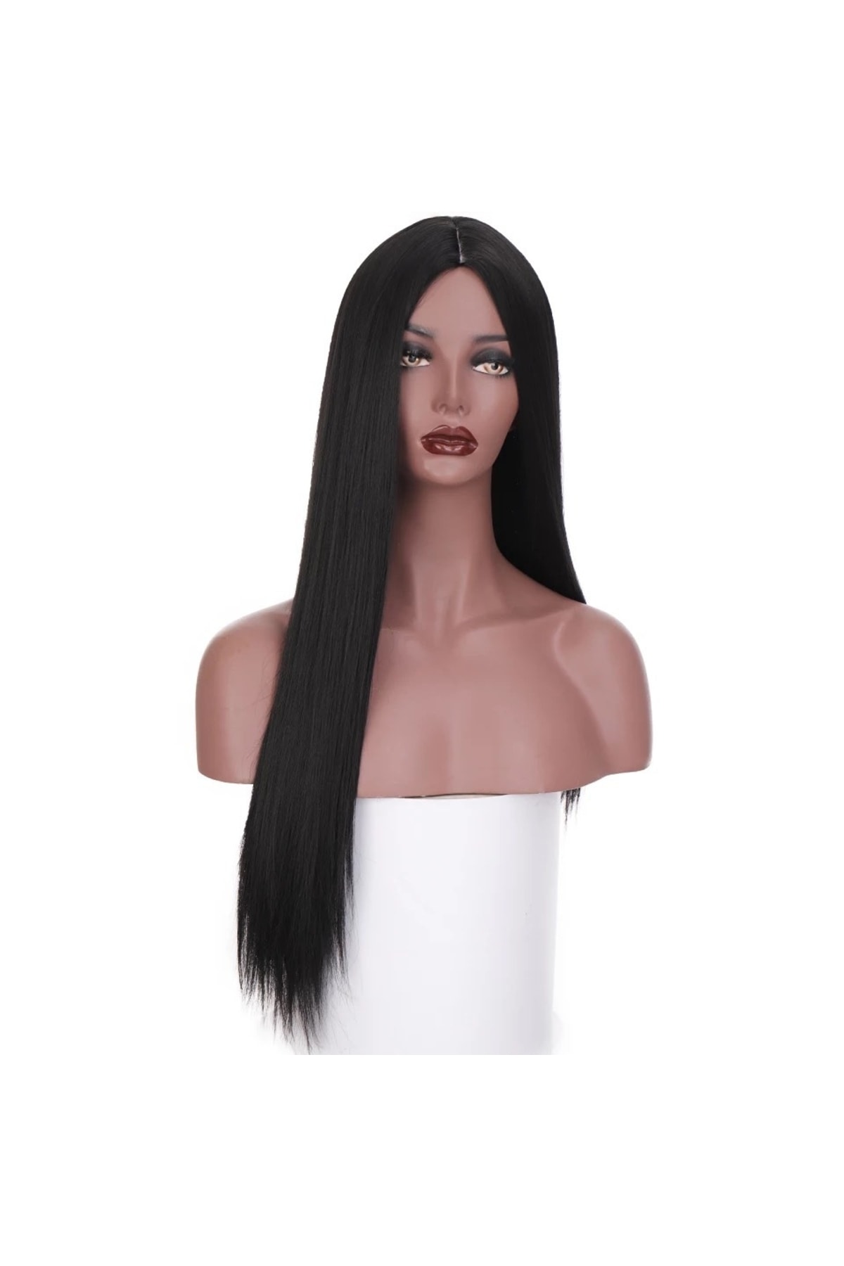 Fenomen Peruk Siyah Perçemsiz Düz Peruk