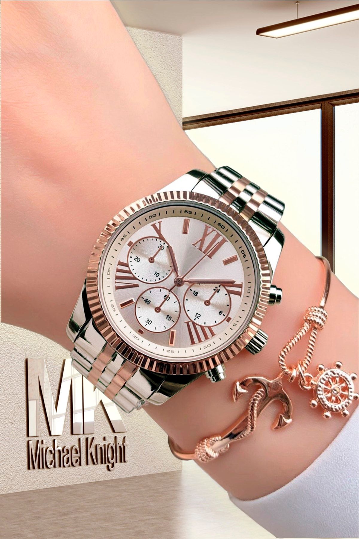 Michael Knight-Dear Couple Wristwatch 2 Watches in Special Box 2