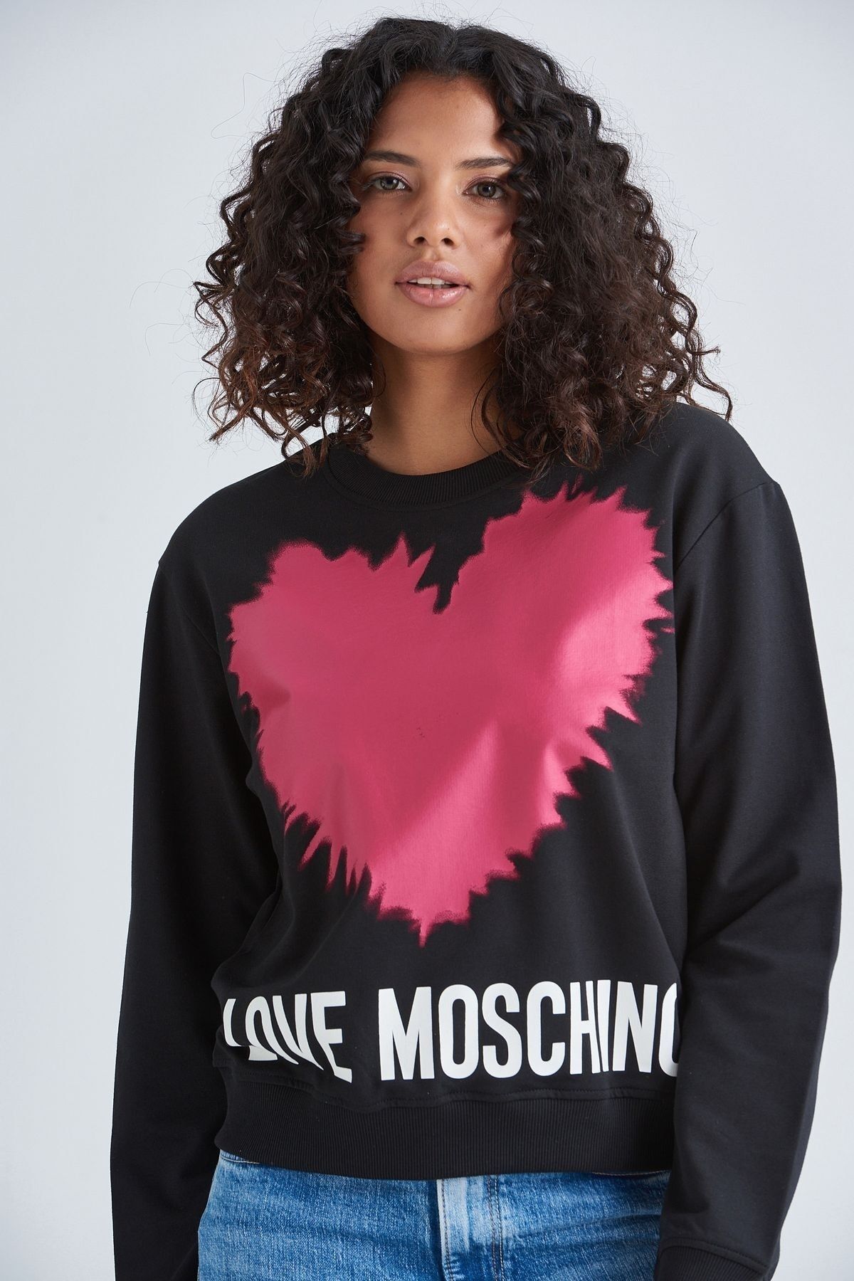Moschino پیراهن زن چاپی قلب