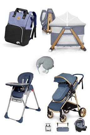 4x4 Yeni Doğan Paketi Cityway Bebek Arabası Koala Mama Sandalyesi T-bag Çanta Zoody Beşik KW-7080