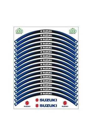 Suzuki Mavi Siyah Uyumlu Reflektörlü Jant Şeridi REFLEKS-61151