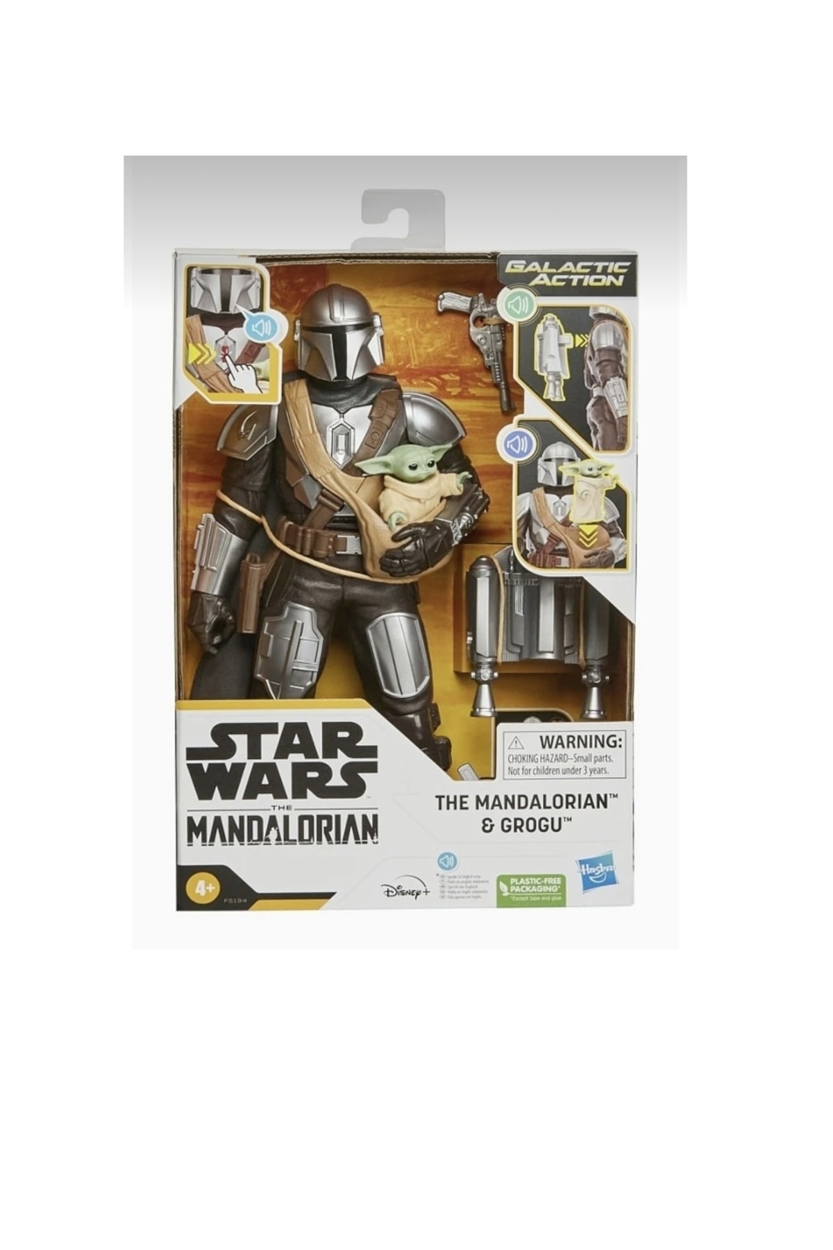 FIGURAS ELECTRÓNICAS FAN STAR WARS GALACTIC ACTION THE MANDALORIAN & GROGU