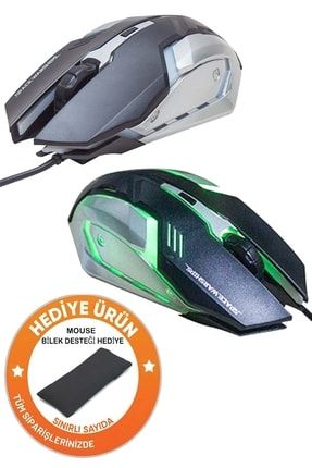 Oyuncu Gaming Kablolu Mouse Led Aydınlatmalı Işıklı Mouse Usb Optik Z883