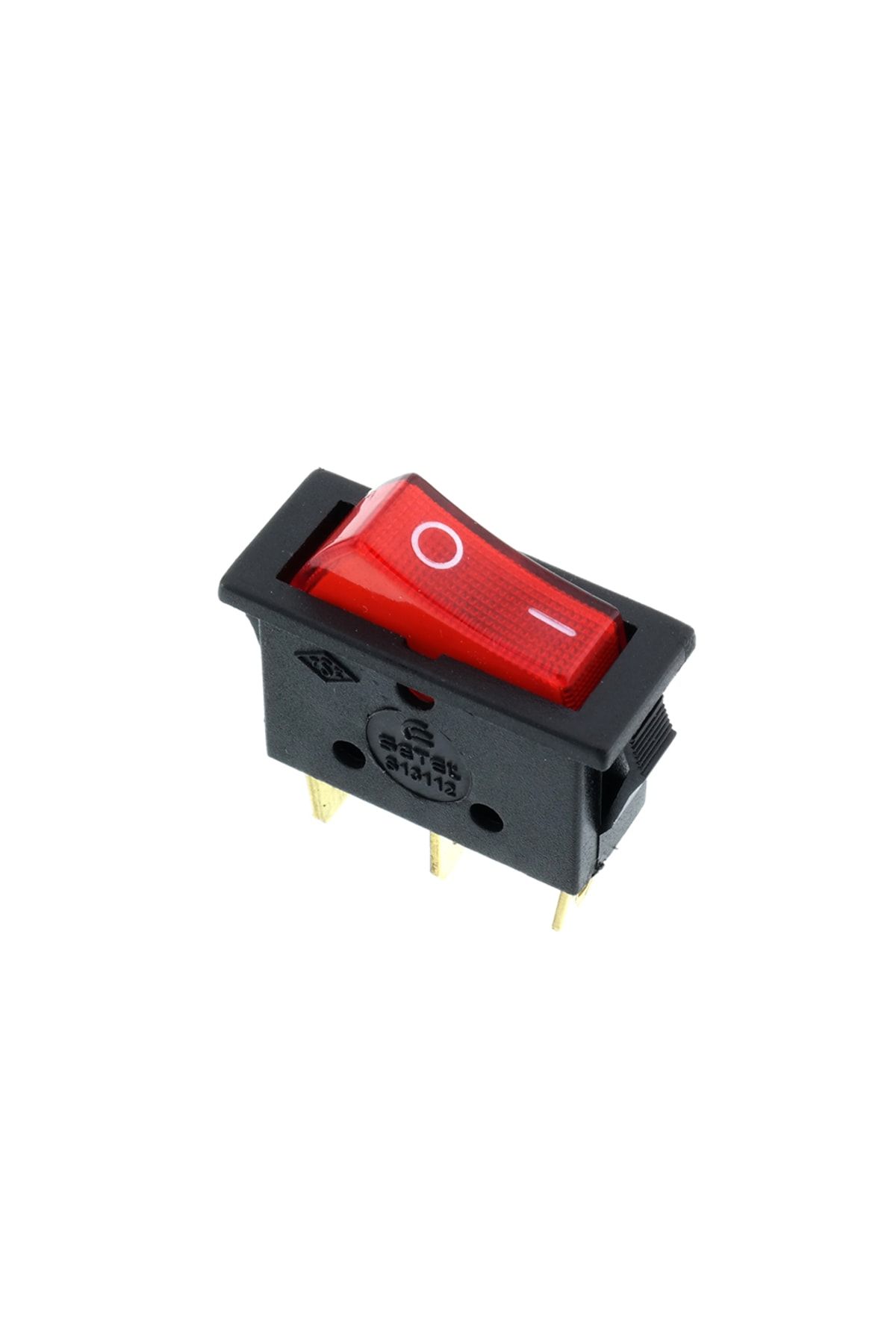 Tek-İş-Lightless Single Switch Narrow On Off Device Switch 4