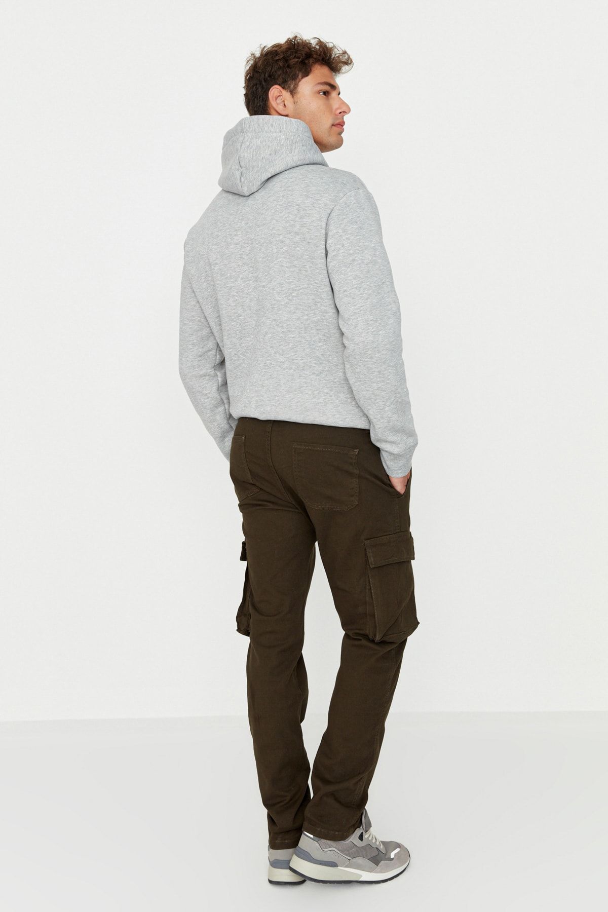 Kolekcia Trendyol-Khaki Skinny Jogger Elastické nohavice Tmnaw23Pl00021 5