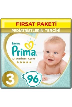 Premium Care Bebek Bezi Fırsat Paketi 3 Beden 96 Adet 1-355037-00121