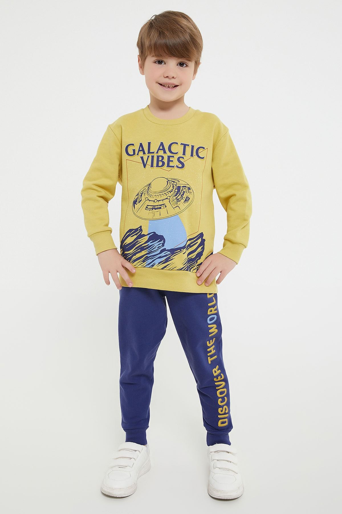 Rolypoly Galactic Vibes Oil Green Boys Tracksuit Set