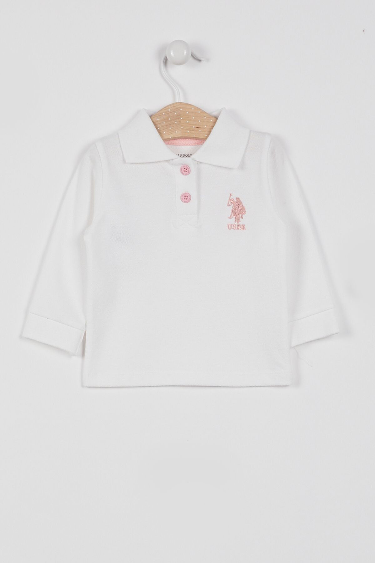 تیشرت کرمی دخترانه U.S. Polo Assn.