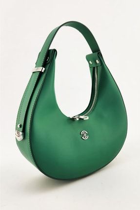 Yeşil Kadın Orta Boy Baget Çanta 2001FY5749