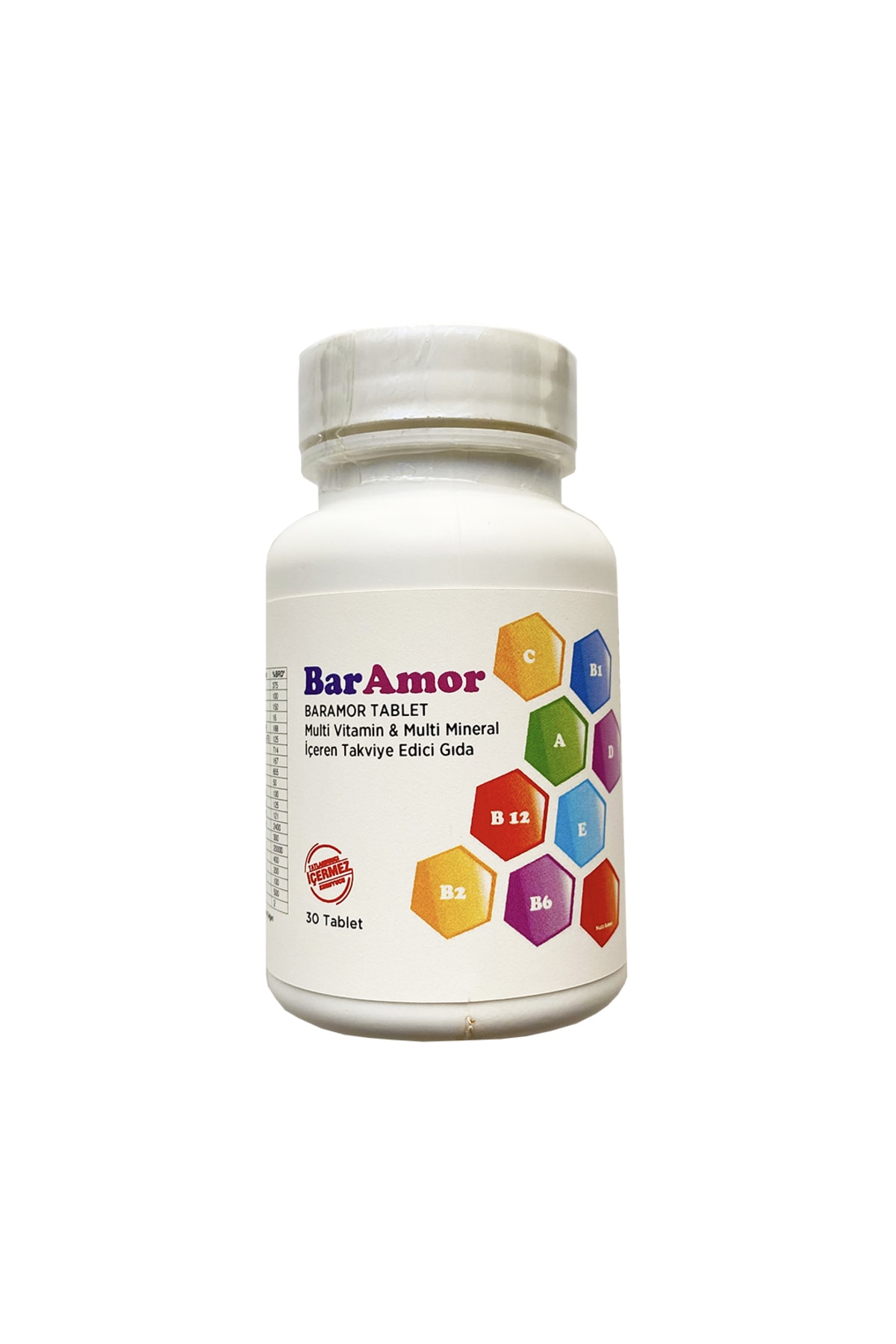 BarAmor Vitamin & Mineral Tablet (30 Günlük)