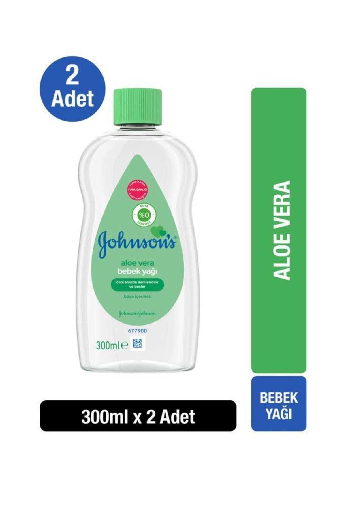 Johnson's Aloe Vera Bebek Yağı 300 ml X2
