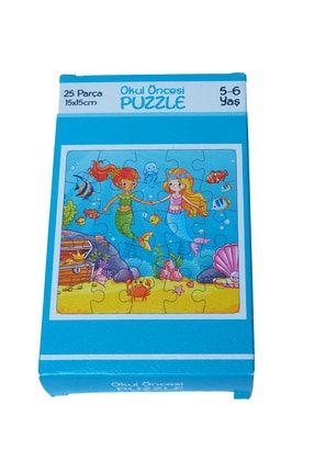 Mini Puzzle 25 Parça Puzzle Yapboz (5-6 Yaş) Zürafa Denizkızı 00798-R176