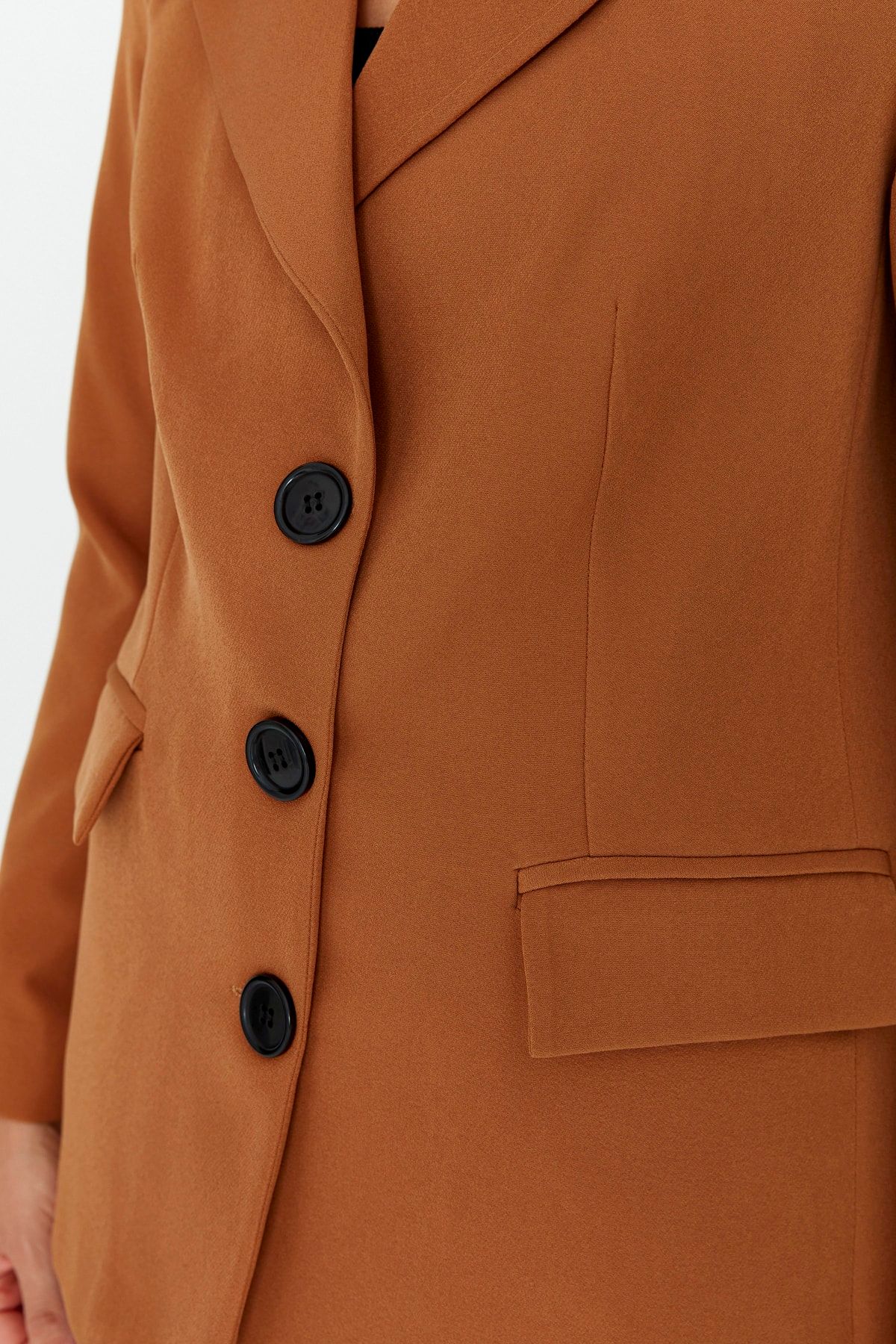 TRENDYOLMİLLA Camel Düğmeli Ceket TWOAW22CE0168 BY7394