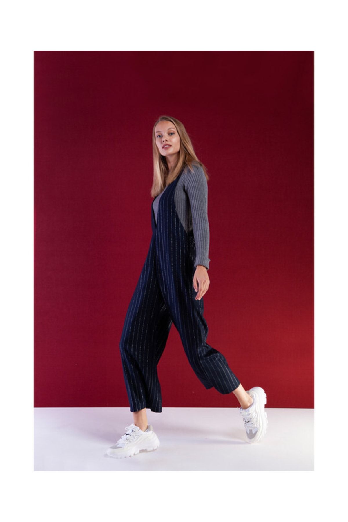 Akel Jumpsuit Dark blue Trendyol
