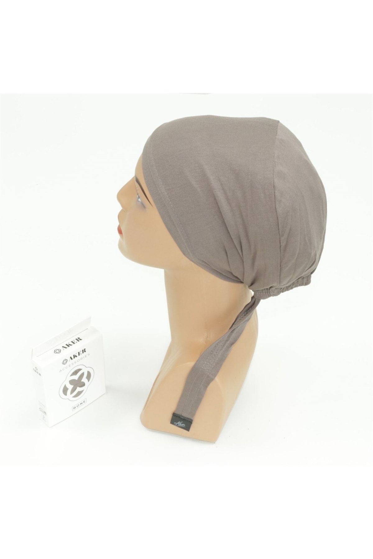 Aker Dikişli Penye Bone - Vizon